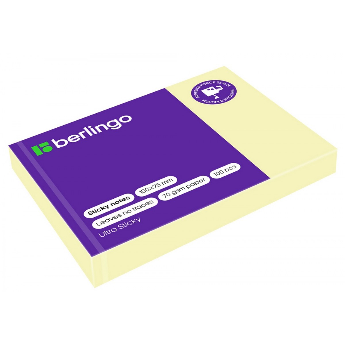 Бумага для заметок с липким слоем Berlingo 