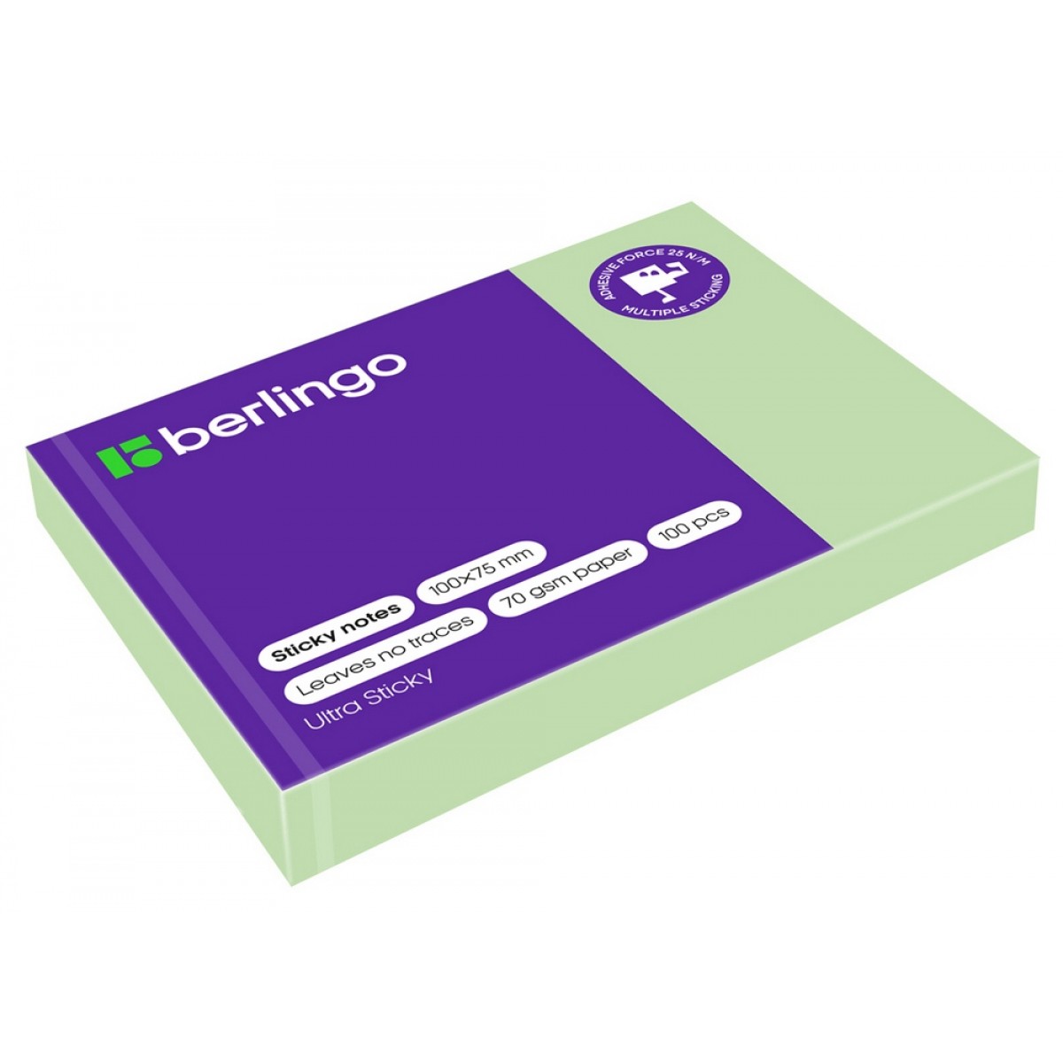 Бумага для заметок с липким слоем Berlingo 