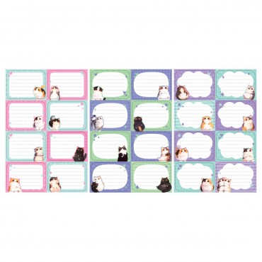 Набор бумажных наклеек для маркировки школьных принадлежностей MESHU 