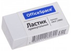 Ластик OfficeSpace, прямоугольный, термопластичная резина, картонный футляр, 38*20*10мм