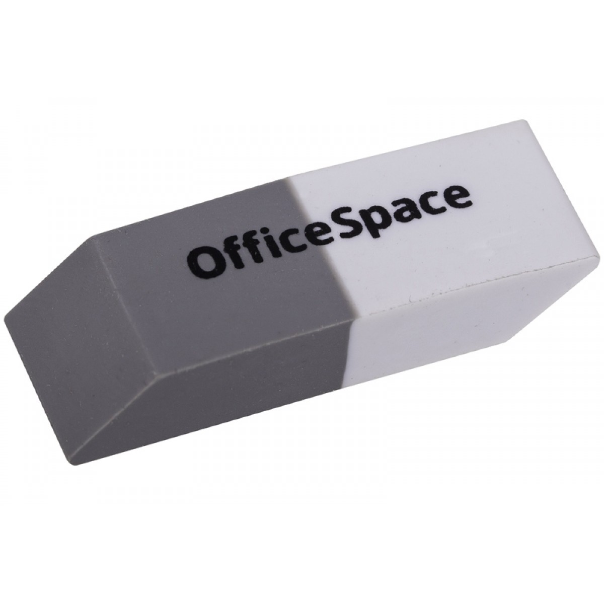 Ластик OfficeSpace, скошенный, комбинированный, термопластичная резина, 41*14*8мм