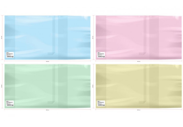 Обложка 233*450 для учебников, универсальная, ArtSpace, цветная, с закладкой, ПЭ 200мкм