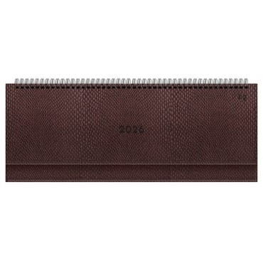 Планинг датированный 2026г., 64л., 330*130мм, кож.зам, BG 