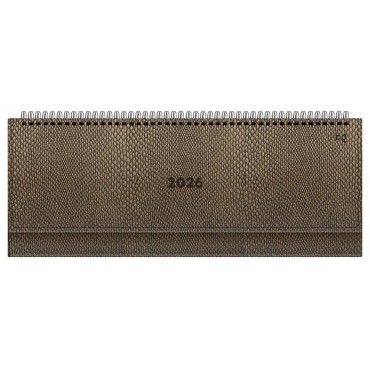 Планинг датированный 2026г., 64л., 330*130мм, кож.зам, BG 