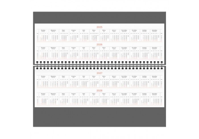 Планинг недатированный, 56л., 330*130мм, балакрон, BG 