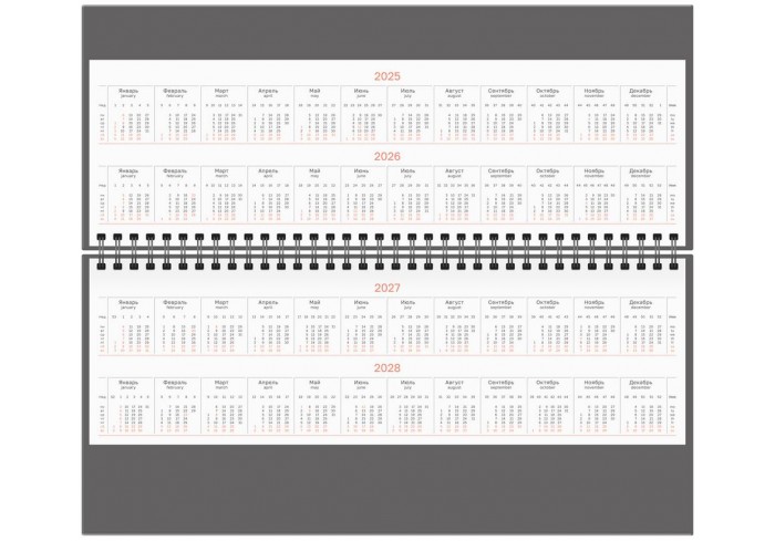 Планинг недатированный, 56л., 330*130мм, кожзам, BG 