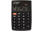 Калькулятор карманный Citizen SLD-100NR, 8 разр., двойное питание, 58*88*10мм, черный