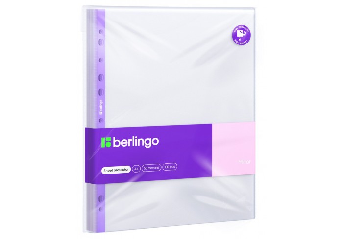 Папка-вкладыш (файлы) с перфорацией Berlingo 