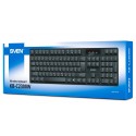 Клавиатура беспроводная SVEN KB-C2300W, USB, 104 клавиши, 2,4 GHz, черная, SV-021474