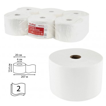 Бумага туалетная 25 м, VEIRO Professional (Система T4), комплект 8 шт., Comfort, 2-слойная, T207