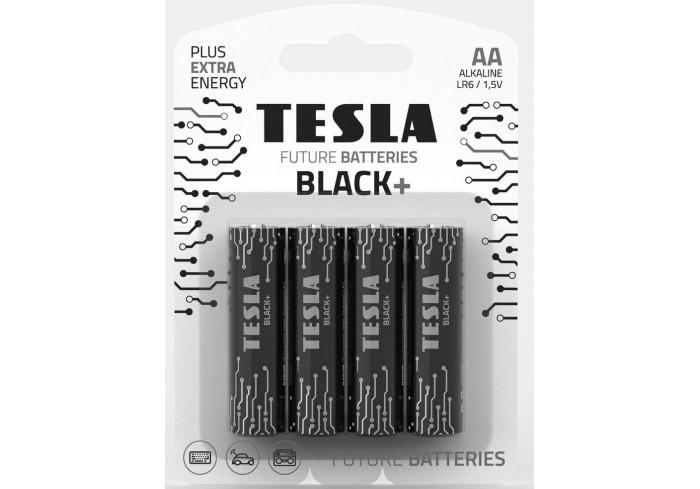 Элемент питанияTESLA Black+ LR6 4BP(АА)