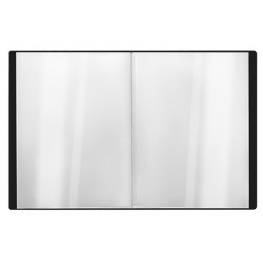 Папка на 10 вкладышей А4, 700мкм (файлы 40мкм), пластик, черная