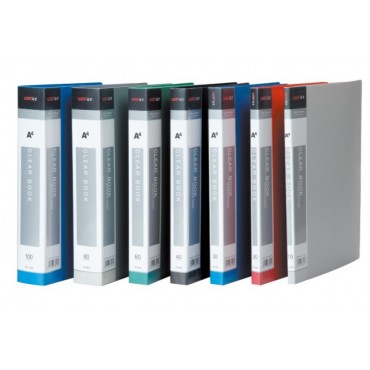 Папка на 40 вкладышей А4, 850мкм, (файлы 40мкм), пластик, черная