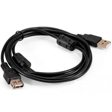 Удлинитель USB 2.0 ExeGate EX-CCF-USB2-AMAF-1.8F (Am/Af, позолоченные контакты, ферритовые кольца, 1