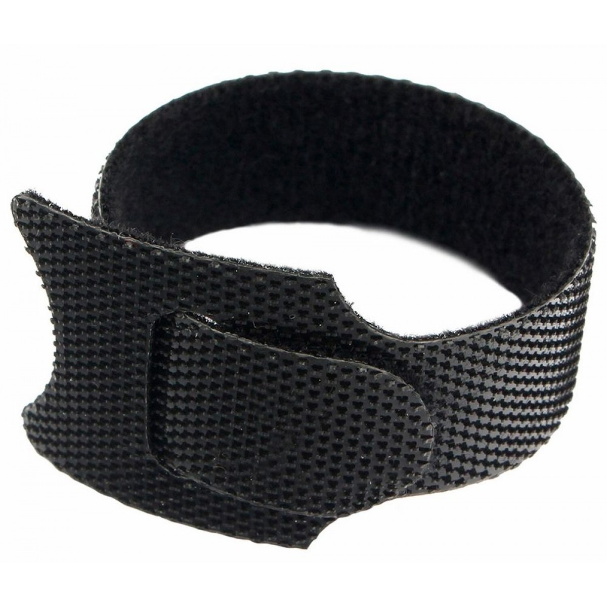 Хомуты-липучки 125x11 мм, на основе ленты Velcro, CABLEXPERT, черные (12 шт.),