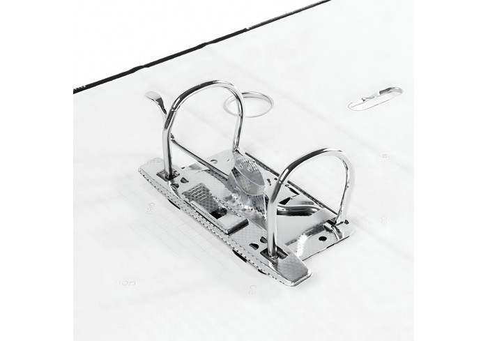 Папка регистратор 50мм А4 ПВХ, Deli, черный, метал.уголки, разборная, 1,8мм