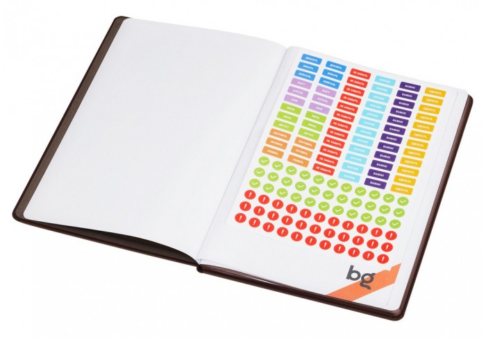 Еженедельник недатированный, B5, 64л., твердый переплет, кожзам, BG 