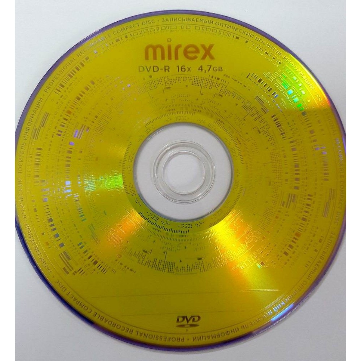 Диск DVD-R 4.7Gb 16x Mirex