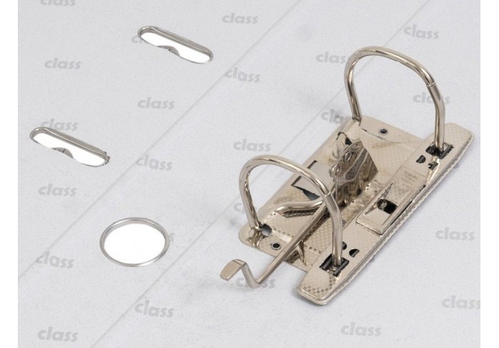 Папка-регистратор 50мм, Class, ПВХ, с мет уголком, белая