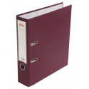Папка-регистратор 75мм, Class, ПВХ, с мет уголком,  бордовая