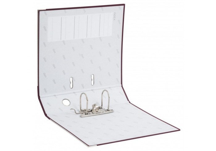 Папка-регистратор 75мм, Class, ПВХ, с мет уголком,  бордовая