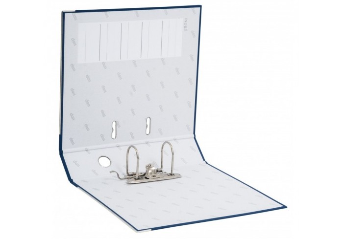 Папка-регистратор 75мм, Class, ПВХ, с метал.уголком, темно-синяя