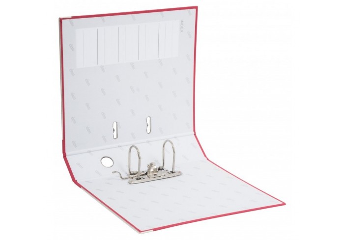 Папка-регистратор 75мм, Class, ПВХ, с метал.уголком, розовая