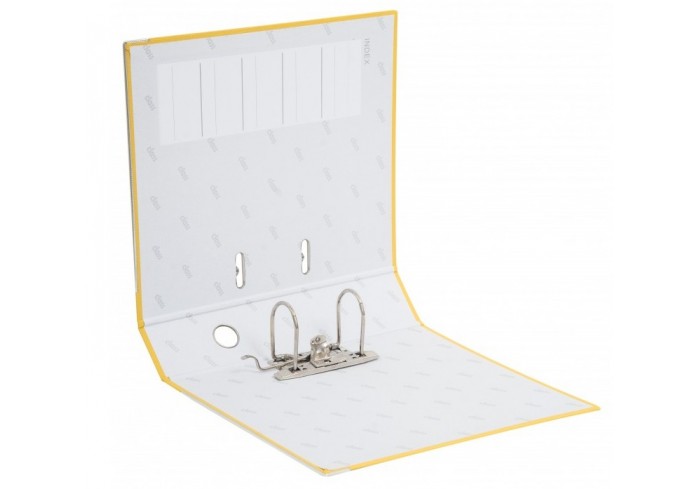 Папка-регистратор 75мм, Class, ПВХ, с метал.уголком, желтая