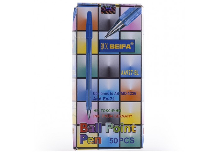 Ручка шариковая BEIFA синяя, 142мм, 0,7мм