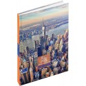 Бизнес-блокнот А4 120л. ВИД НА НЕБОСКРЁБЫ  пер.7БЦ , глянц.лам.,цвет.мелов.обложка