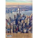 Бизнес-блокнот А4 120л. ВИД НА НЕБОСКРЁБЫ  пер.7БЦ , глянц.лам.,цвет.мелов.обложка