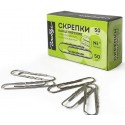 Скрепки 50мм, Globus, 50шт., гофрированные, никелированные