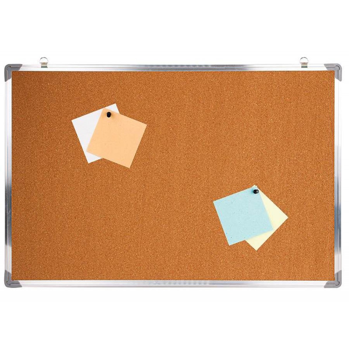 Доска пробковая 45х60 с подвесом, алюминиевая рама