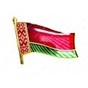 Значок металлический флаг РБ, магнитное крепление