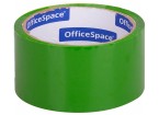 Клейкая лента упаковочная OfficeSpace, 48мм*40м, 45мкм, зеленая,