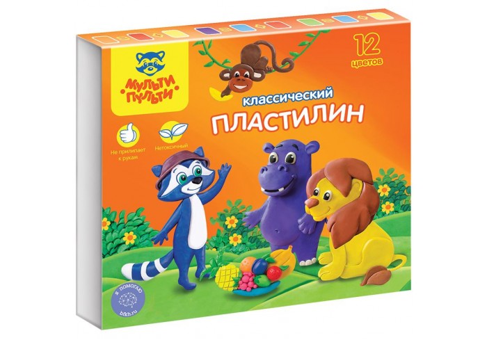 Пластилин Мульти-Пульти 