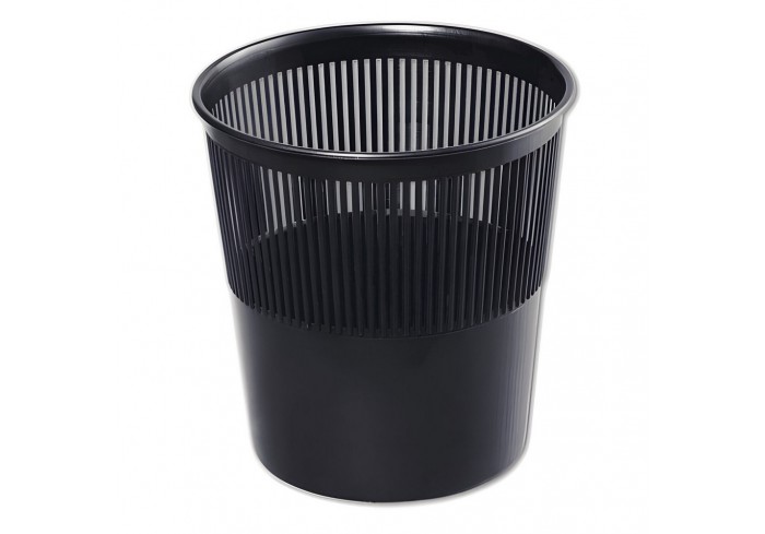 Корзина для бумаг  9 л. сетчатая, черная пр.РФ
