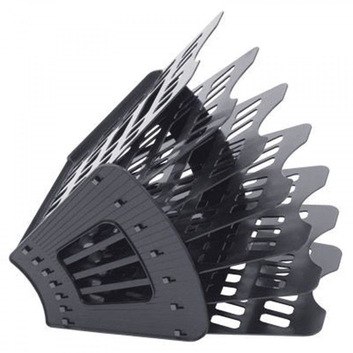 Лоток вертикально-горизонтальный 7 секций (6 отдел.), черный пр.РФ