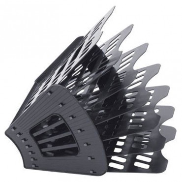 Лоток вертикально-горизонтальный 7 секций (6 отдел.), черный пр.РФ