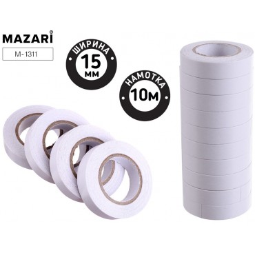 Клейкая лента двусторонняя, 15мм х 10м, термоусадочная пленка