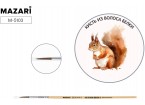 Кисть художественная, белка, №3, круглая, обойма обжимная, ручка деревянная, лакированная