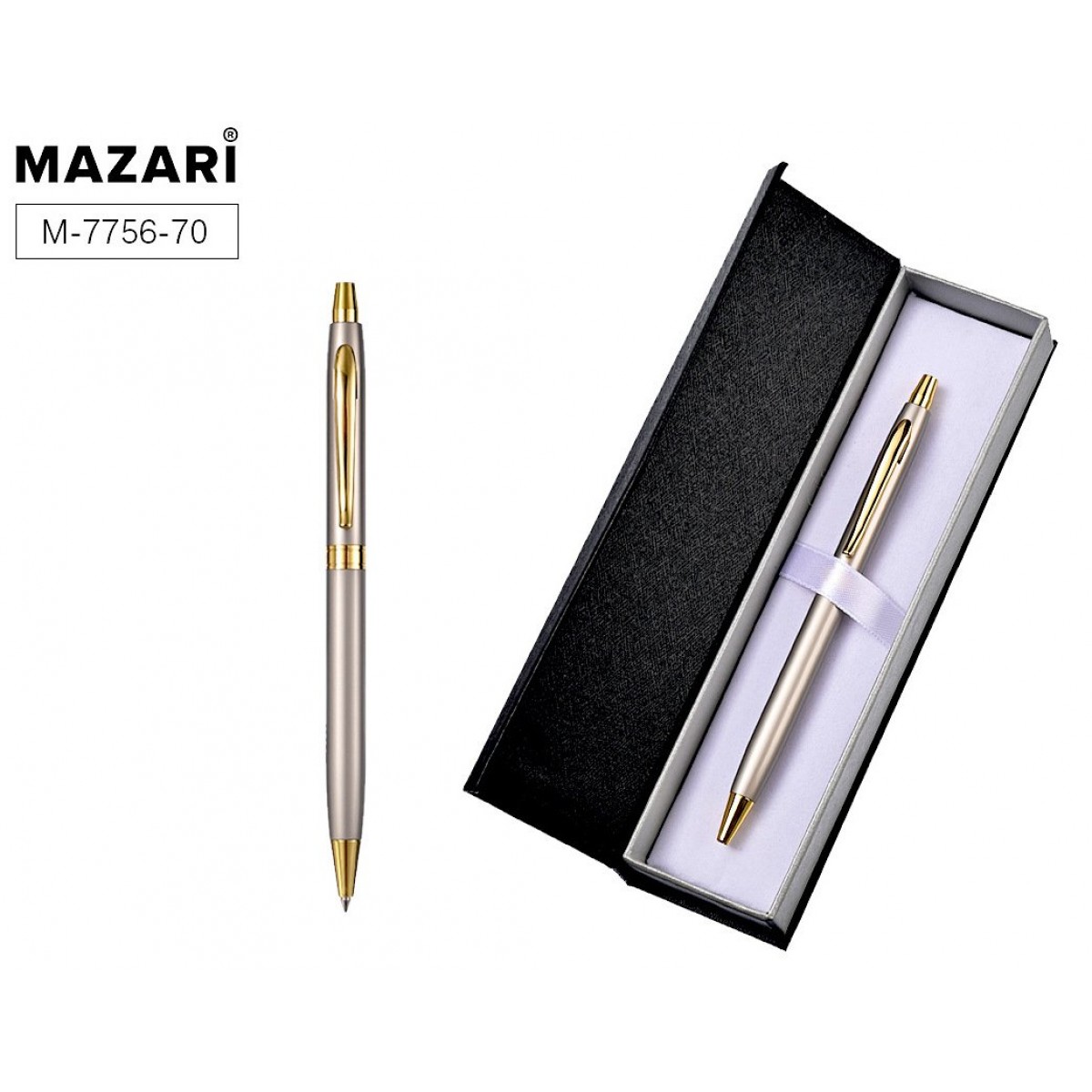 Ручка шар.авт.CLASS NG, СИНЯЯ, пулевид.пиш. узел 0.7 мм, корпус металл, стержень 99 мм типа Parker,