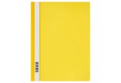 Папка-скоросшиватель пластик. СТАММ А4, 120мкм, желтая с прозр. верхом
