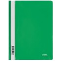 Папка-скоросшиватель пластик. СТАММ А4, 180мкм, зеленая с прозр. верхом