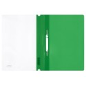 Папка-скоросшиватель пластик. СТАММ А4, 180мкм, зеленая с прозр. верхом