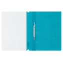 Папка-скоросшиватель пластик. СТАММ А4, 180мкм, бирюзовая с прозр. верхом