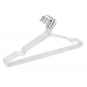 Набор вешалок для одежды,10 шт в наборе, цв.белый, металлические,