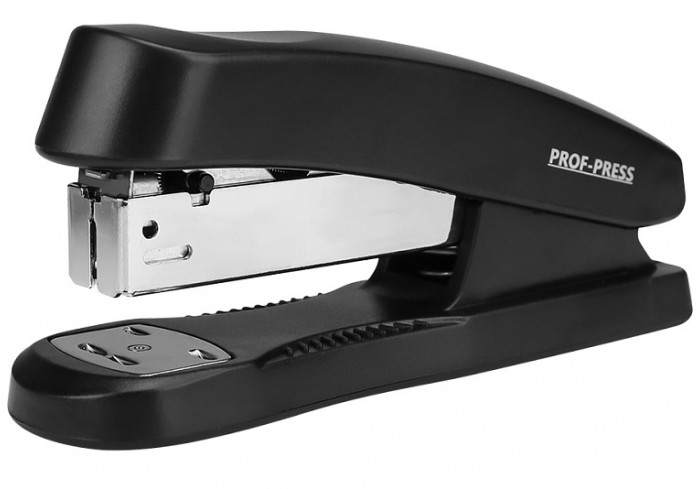 Степлер, №24, до 30 л., пластик./к., в карт. коробке, черный,