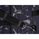 Папка художника А2, КОРИЧНЕВЫЙ НА ЧЕРНОМ принтованная ткань, с жестким каркасом