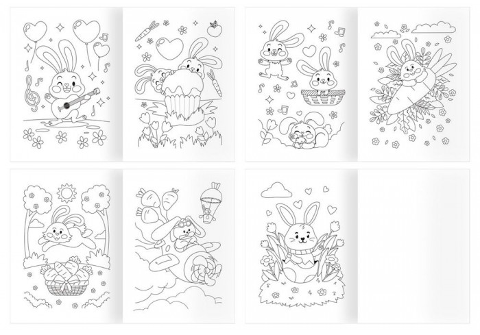 Раскраска А4, 16 стр., ТРИ СОВЫ 